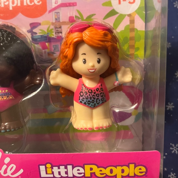 2037-OTT Fisher-Price Barbie “Little People” Summer Swim Fun Figures Set - Picture 2 of 7
